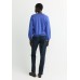 Xandres - ZAMARA - 29579-01-3340 - Blauwe trui van merinowol